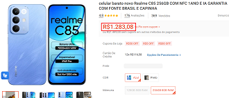Oferta do realme C85 4G