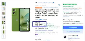 Oferta do Motorola Moto G06