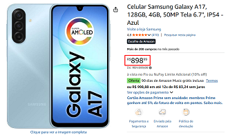 Oferta do Galaxy A17 4G