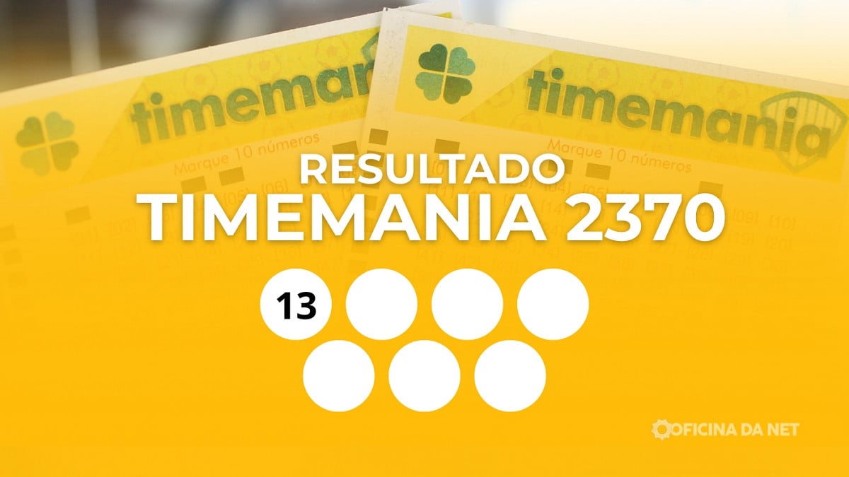 Veja os números sorteados da Timemania 2370