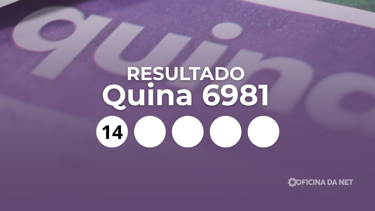 Veja os números sorteados da Quina 6981