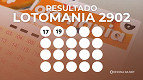 Resultado da Lotomania 2902 de hoje, sexta (20/03); prêmio de R$ 6 milhões