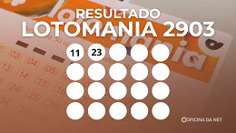 Resultado da Lotomania 2903 de hoje, segunda (23/03); prêmio de R$ 6,7 milhões