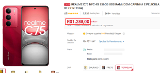 Oferta do realme C75