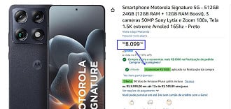 Oferta do Motorola Signature