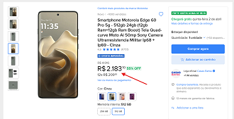 Edge 60 Pro em oferta