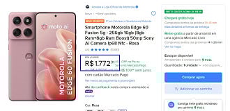 Oferta do Motorola Edge 60 Fusion