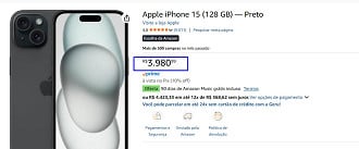 Oferta do iPhone 15