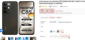 Oferta do realme C85 4G