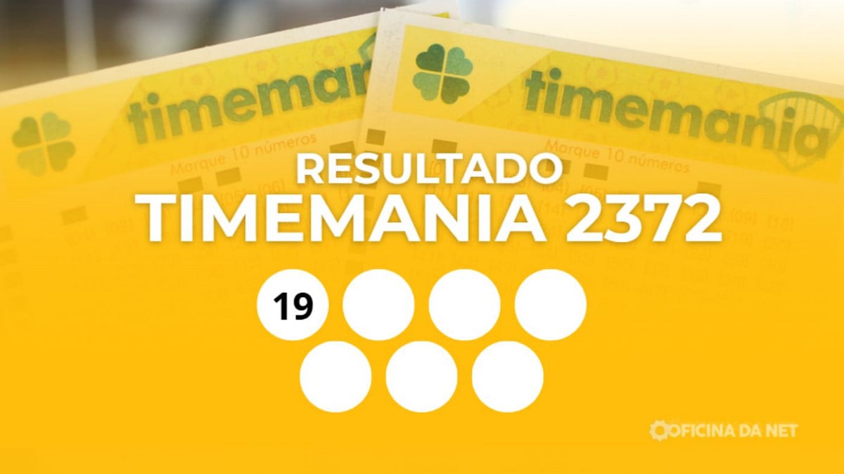 Veja os números sorteados da Timemania 2372