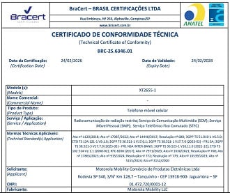 Motorola Razr 70 Ultra na Anatel