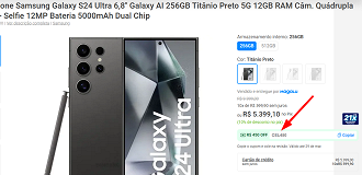 Oferta do Galaxy S24 Ultra