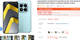 Oferta do POCO M8 Pro