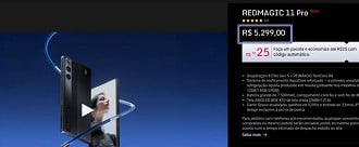 REDMAGIC 11 Pro em oferta no Brasil
