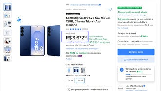 Oferta do Galaxy S25