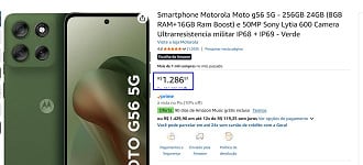 Moto G56 em oferta