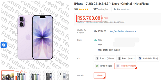 Oferta do iPhone 17