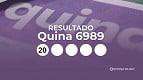 Resultado da Quina 6989 de hoje, segunda (30/03); prêmio é de R$ 600 mil