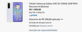 Oferta do Galaxy A36