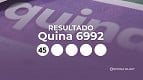 Resultado da Quina 6992 de hoje, quinta, 02/04; prêmio é de R$ 2 milhões