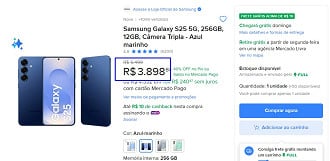 Oferta do Galaxy S25