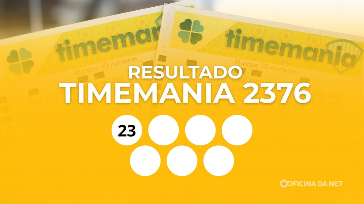 Veja os números sorteados da Timemania 2376