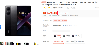 Oferta do POCO X7 Pro