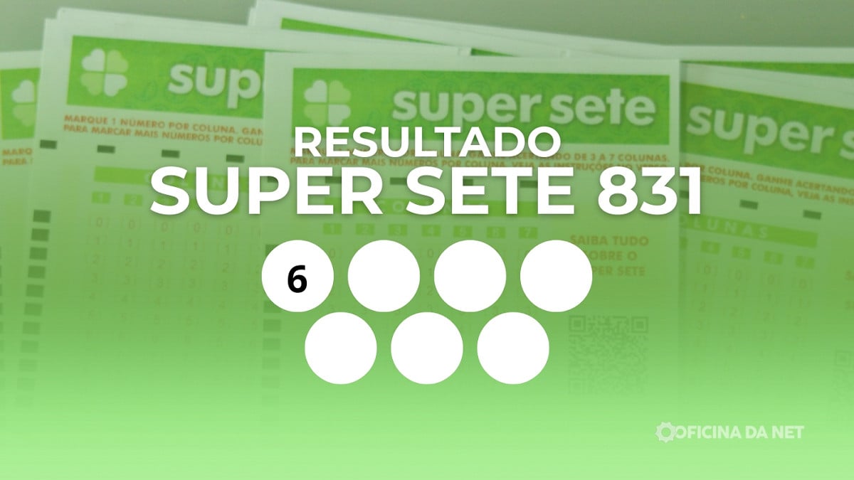 Veja os números sorteados do Super Sete 831