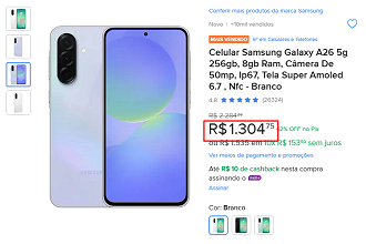 Oferta do Galaxy A26