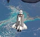 Atlantis parte da Estação Espacial Internacional em direção a Terra