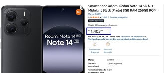 Promoção do Redmi Note 14 5G
