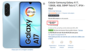 Oferta do Galaxy A17 4G