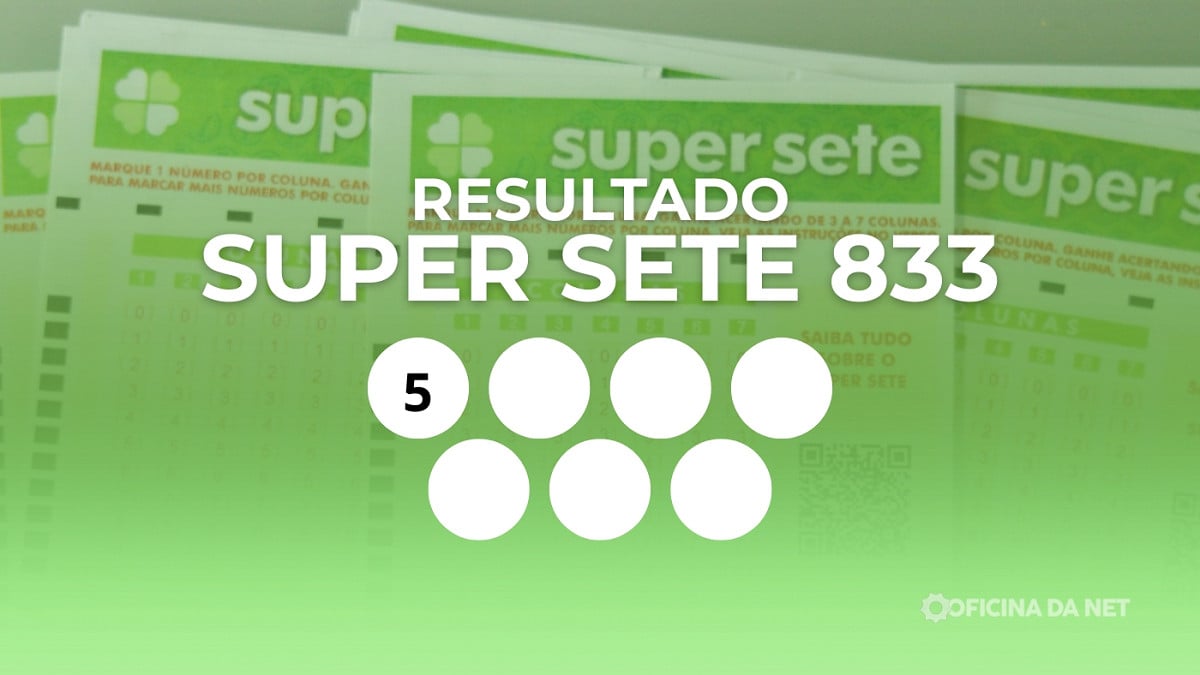Veja os números sorteados do Super Sete 833
