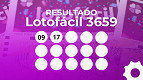 Resultado da Lotofácil 3659 de hoje, sábado (11/04) com prêmio de R$ 2 milhões