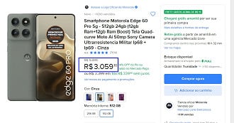 Promoção do Motorola Edge 60 Pro de 512GB