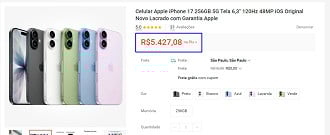Oferta do iPhone 17