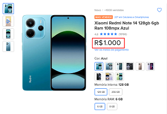 Oferta do Redmi Note 14 4G