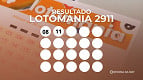 Resultado da Lotomania 2911 de hoje, segunda-feira (13/04); prêmio de R$ 500 mil