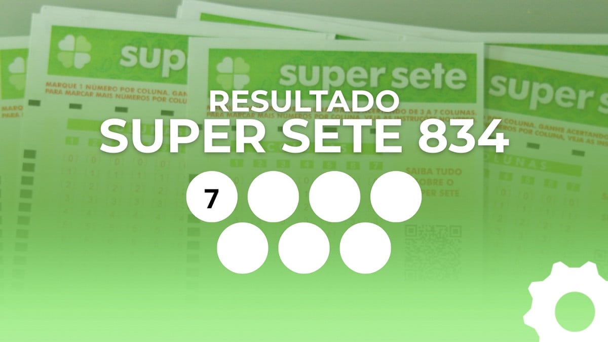 Veja os números sorteados do Super Sete 834