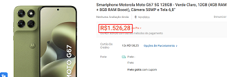 Oferta do Moto G67