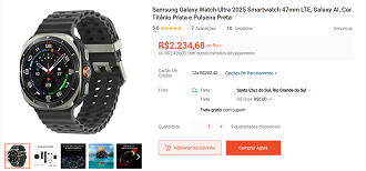 Galaxy Watch Ultra 2025 por R$ 2.234,68 na Shopee!