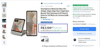 Oferta do Motorola Razr 60
