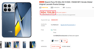 Oferta do POCO F8 Ultra