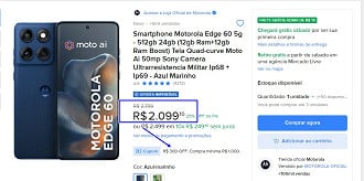 Oferta do Motorola Edge 60