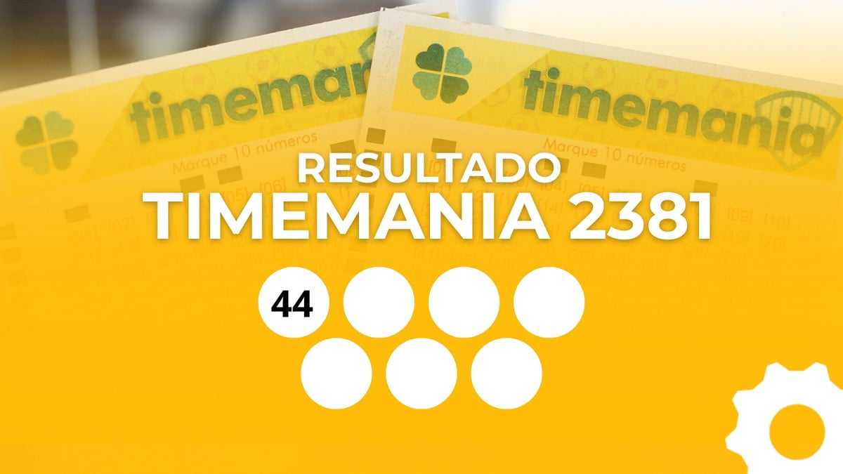Veja os números sorteados da Timemania 2381