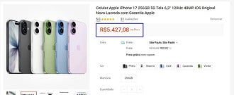 Oferta do iPhone 17