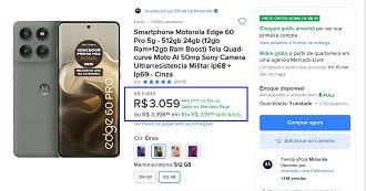 Oferta do Motorola Edge 60 Pro