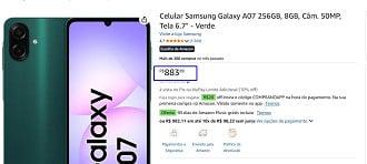 Oferta do Galaxy A07