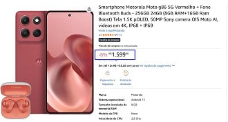 Oferta do Motorola Moto G86