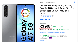 Oferta do Galaxy A17 5G